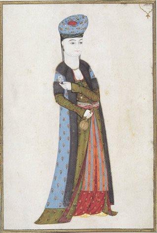 Ottoman Woman by Abdullah Buhari, 18th century, Istanbul University Library